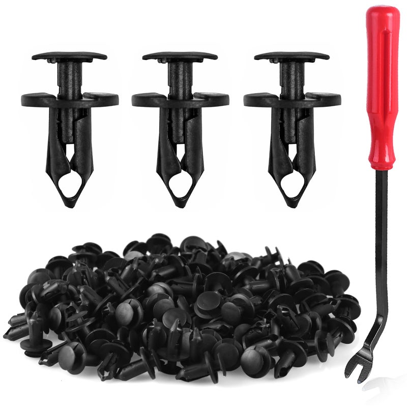 UNIGT 120 قطعة دبابيس دفع للشواء مثبتة ريفيت 6503598 متوافقة مع GM 21030249 2007-2020 جيب رانجلر JK JL و Unlimited فورد N807389S مشابك جسم بلاستيكية لشبكة المصد - Image 1